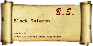Black Salamon névjegykártya